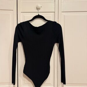 Abercrombie & Fitch Black Ribbed Bodysuit